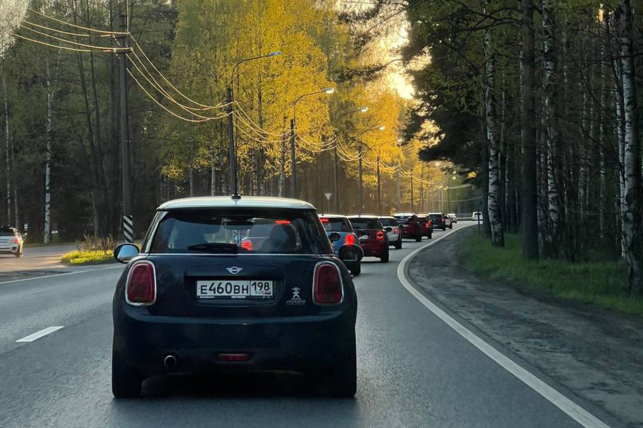 Движение в колонне